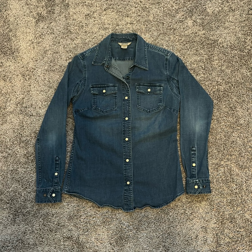 Duluth Trading Co Denim Button Up